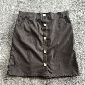 SHEIN Black A-Line Mini Skirt Casual